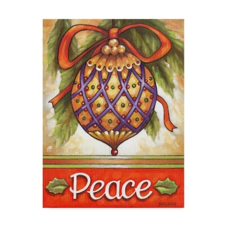 Cathy Horvath-Buchanan 'Peace Ornament' Canvas Art,14x19
